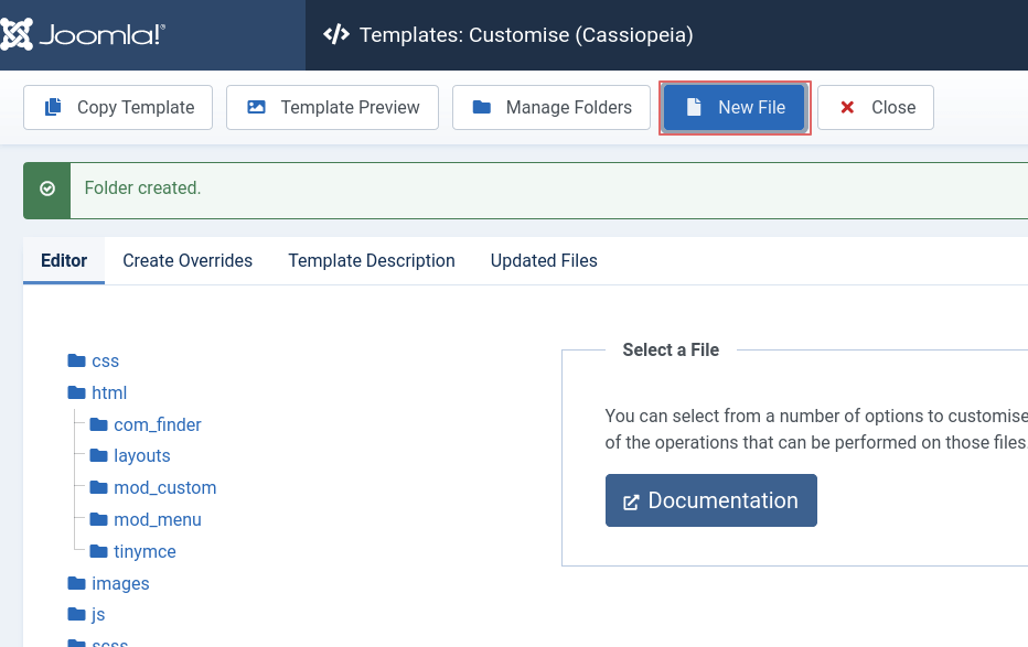 joomla new template file 